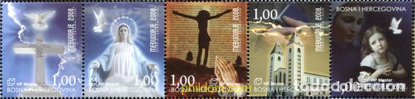 Sellos: 232229 MNH BOSNIA-HERZEGOVINA. Adm Croata 2008 SANTUARIO MARIANO DE MEDJUGORJE