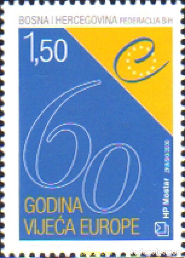 Sellos: 791629 MNH BOSNIA-HERZEGOVINA. Adm Croata 2009 60 A&ntilde;OS DEL CONSEJO DE EUROPA Y 50 A&ntilde;OS DEL TRIBUN