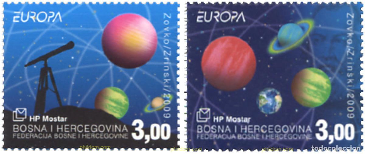 Sellos: 243825 MNH BOSNIA-HERZEGOVINA. Adm Croata 2009 EUROPA CEPT 2009 - ASTRONOMIA