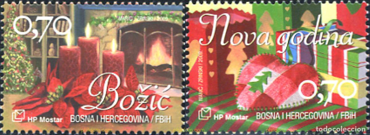 Sellos: 298027 MNH BOSNIA-HERZEGOVINA. Adm Croata 2009 NAVIDAD Y NUEVO A&Ntilde;O