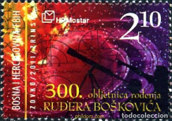 Sellos: 271159 MNH BOSNIA-HERZEGOVINA. Adm Croata 2011 300 ANIVERSARIO DEL NACIMIENTO DE RUDER BOSKOVIC - C