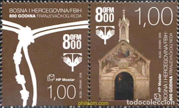 Sellos: 298018 MNH BOSNIA-HERZEGOVINA. Adm Croata 2009 800 ANIVERSARIO DE LA ORDEN DE LOS FRANCISCANOS