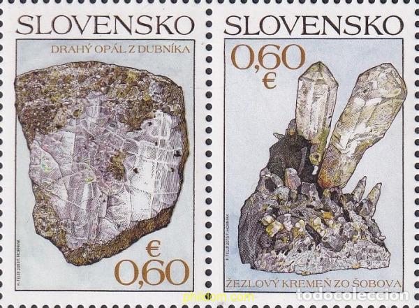 Sellos: 700471 MNH ESLOVAQUIA 2013 MINERALES