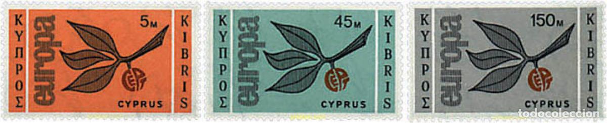 Sellos: 63221 MNH CHIPRE 1965 EUROPA CEPT. ESPIGA EUROPA