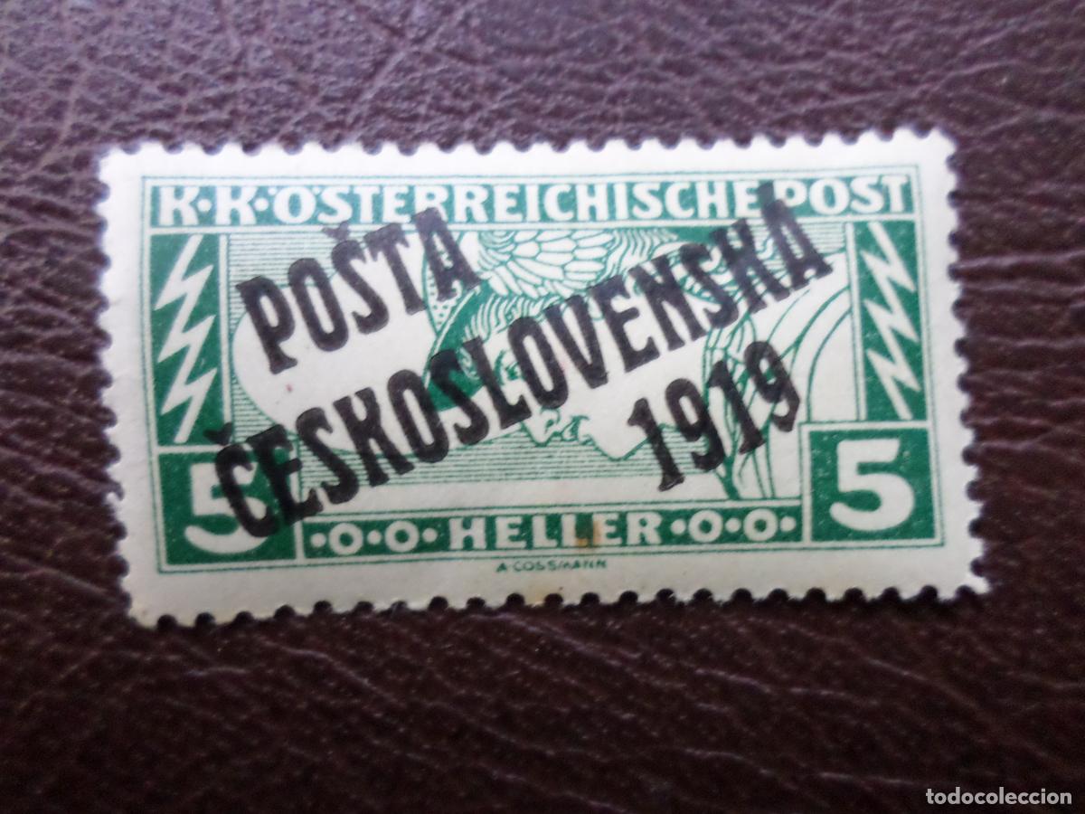 Sellos: checoslovaquia, 1919, sello de austria sobrecargado, Yvert 44