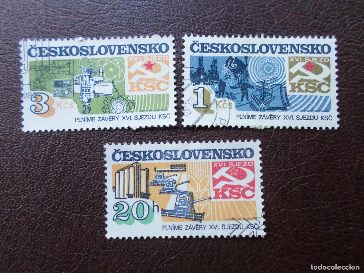 Sellos: checoslovaquia, 1982, construcciones socialistas, Yvert 2501/03