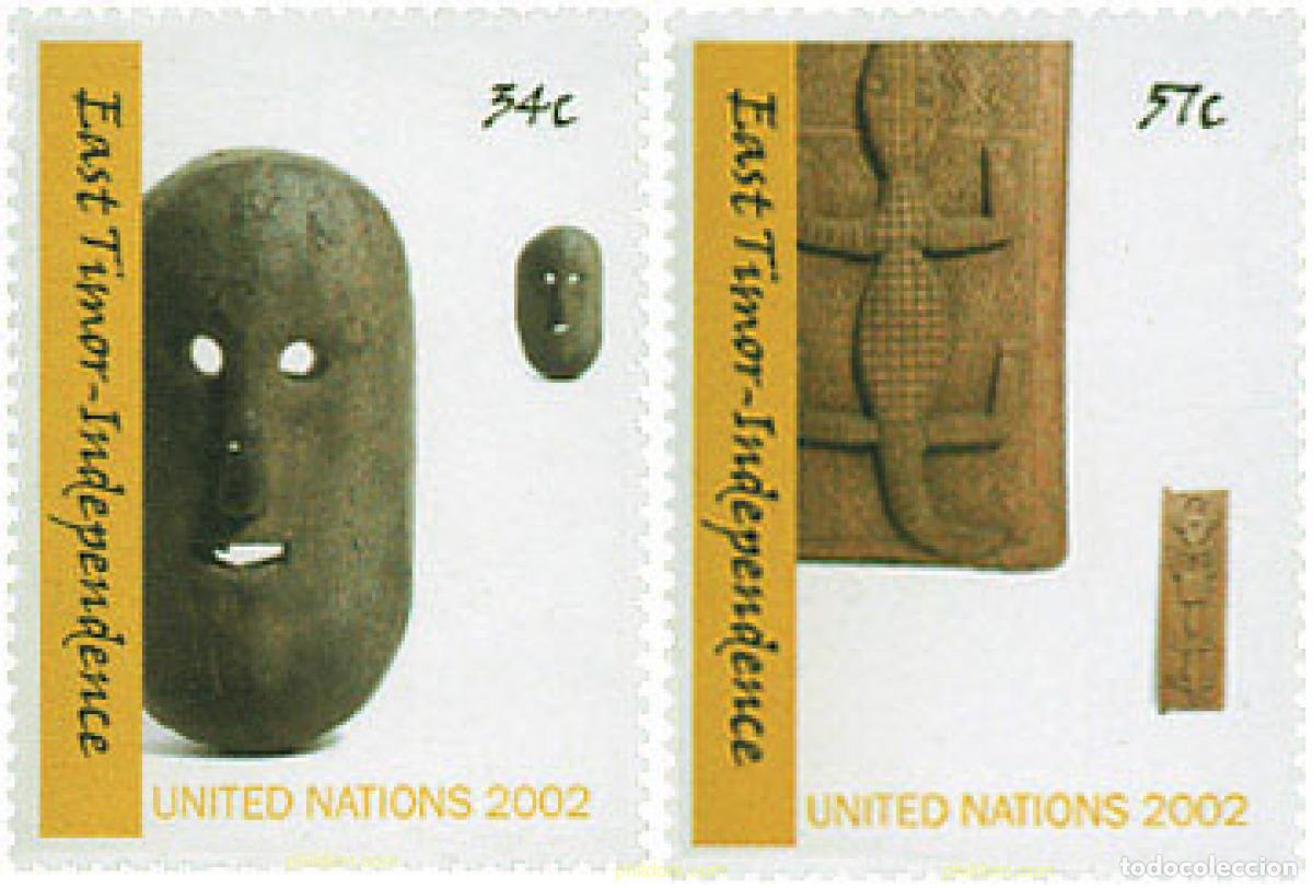 Sellos: 98022 MNH NACIONES UNIDAS. Nueva York 2002 INDEPENDENCIA DE TIMOR ORIENTAL