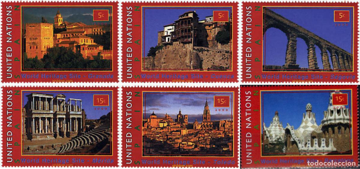 Sellos: 58192 MNH NACIONES UNIDAS. Nueva York 2000 PATRIMONIO MUNDIAL