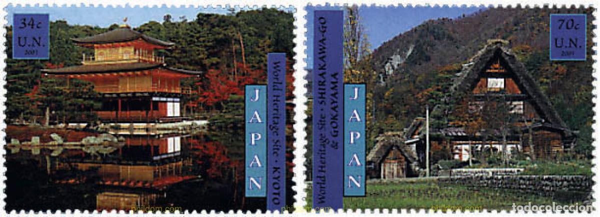 Sellos: 87467 MNH NACIONES UNIDAS. Nueva York 2001 JAPON PATRIMONIO MUNDIAL