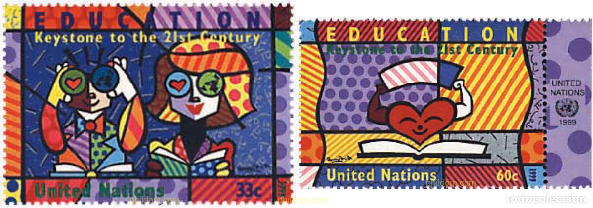 Sellos: 56282 MNH NACIONES UNIDAS. Nueva York 1999 EDUCACION