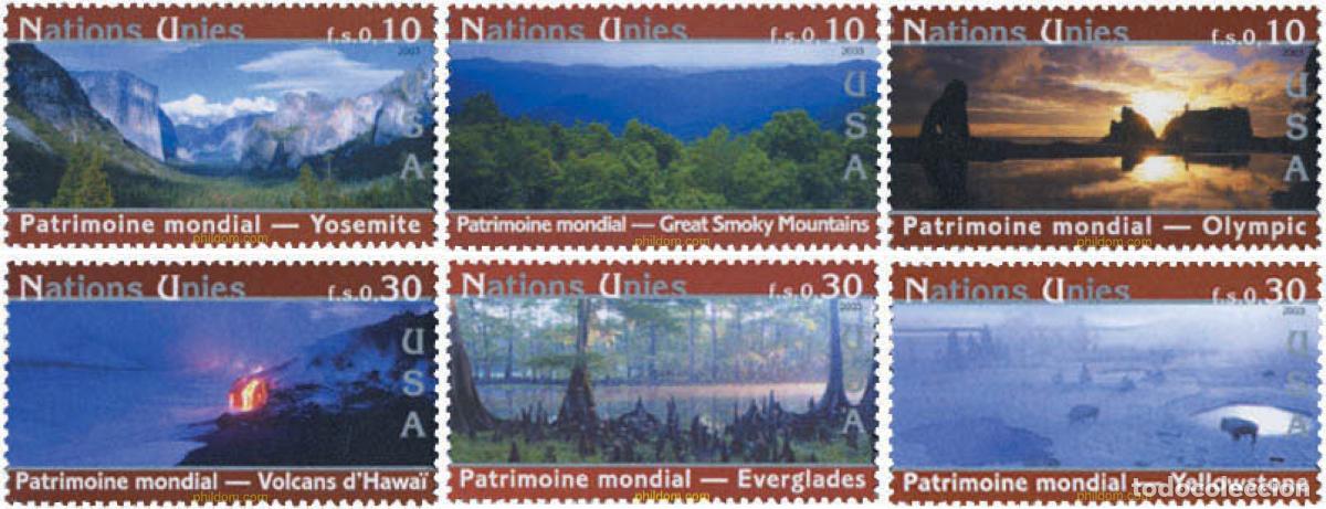 Sellos: 133951 MNH NACIONES UNIDAS. Ginebra 2003 PATRIMONIO MUNDIAL