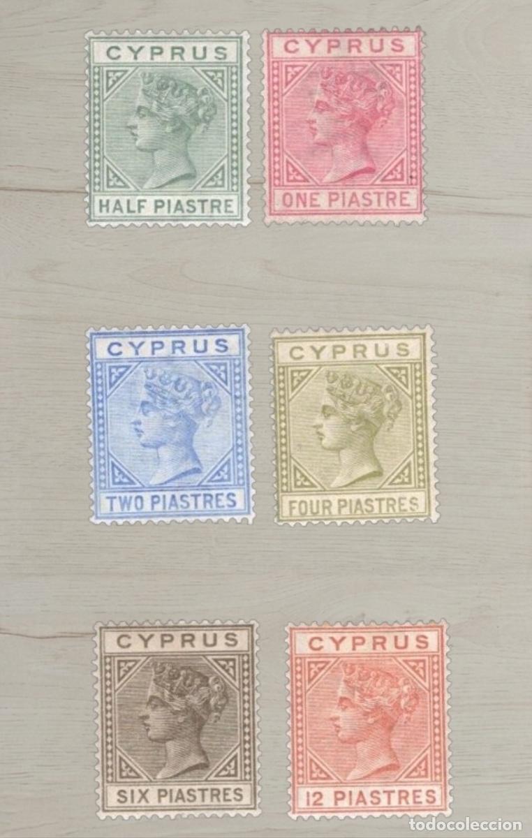 Sellos: Lote 6 Sellos de Chipre (Cyprus) - &Eacute;poca Reina Victoria (1881-1896) - Nuevos / Usados