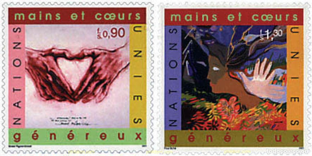 Sellos: 69045 MNH NACIONES UNIDAS. Ginebra 2001 A&Ntilde;O INTERNACIONAL DEL VOLUNTARIADO