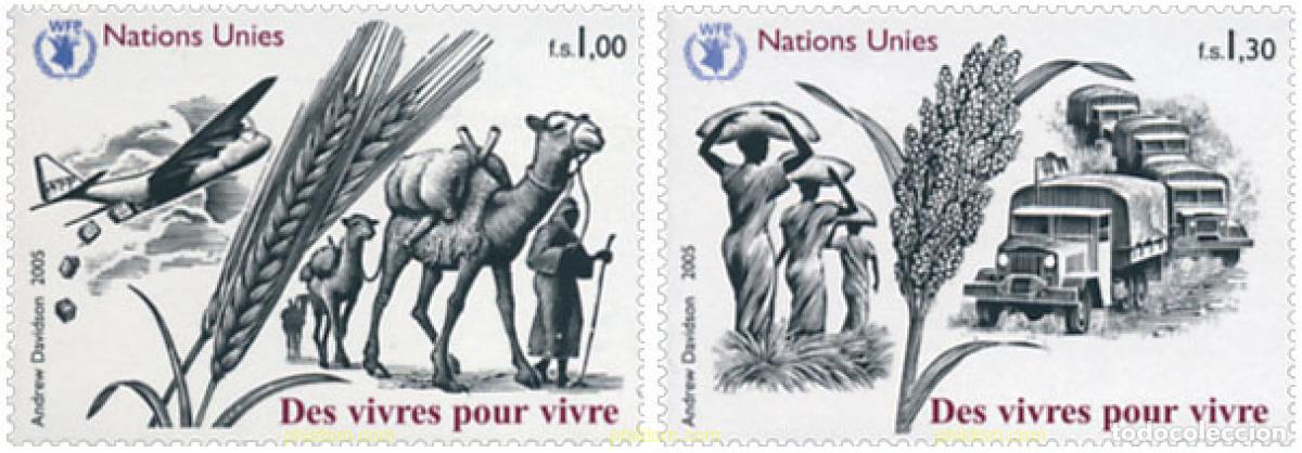 Sellos: 172357 MNH NACIONES UNIDAS. Ginebra 2005 ALIMENTOS PARA VIVIR