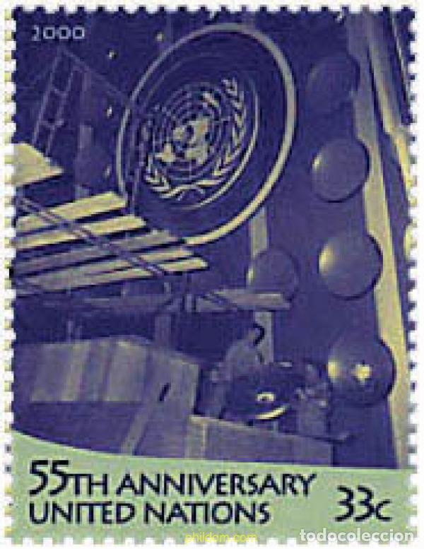 Sellos: 791853 MNH NACIONES UNIDAS. Nueva York 2000 55 ANIVERSARIO DE LAS NACIONES UNIDAS
