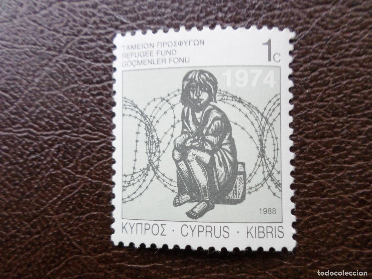 Sellos: chipre, 1988, fondos para los refugiados, Yvert 702