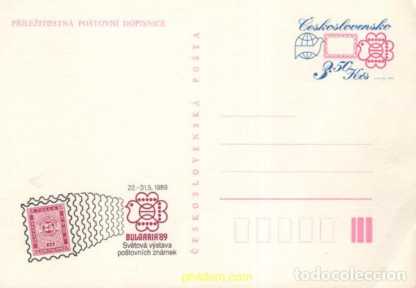 Sellos: 707710 MNH CHECOSLOVAQUIA 1989 EXPOSICION FILATELICA - BULGARIA 1989