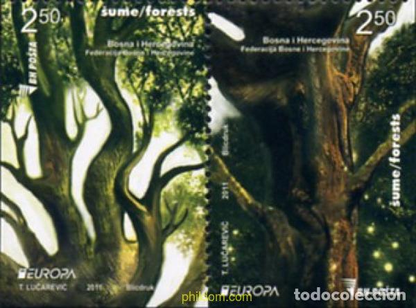 Sellos: 791137 MNH BOSNIA-HERZEGOVINA 2011 EUROPA CEPT 2011 - A&Ntilde;O INTERNACIONAL DE LOS BOSQUES
