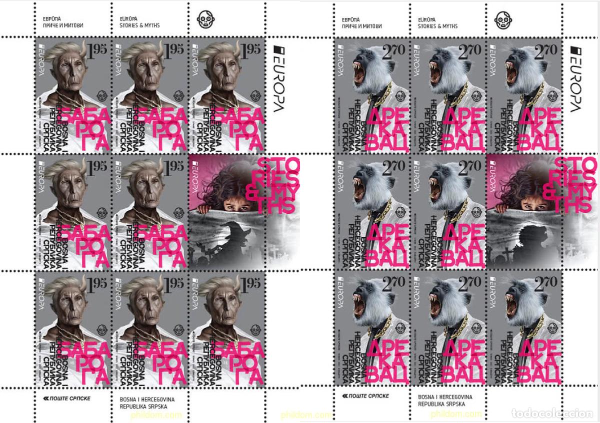 Sellos: 682114 MNH BOSNIA-HERZEGOVINA. Adm Serbia 2022 EUROPA CEPT 2022 -HISTORIAS Y MITOS
