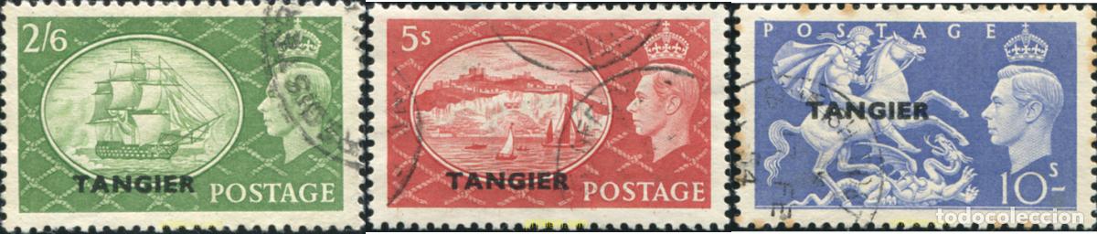 Sellos: 778998 USED TANGER. Ocupaci&oacute;n Britanica 1951