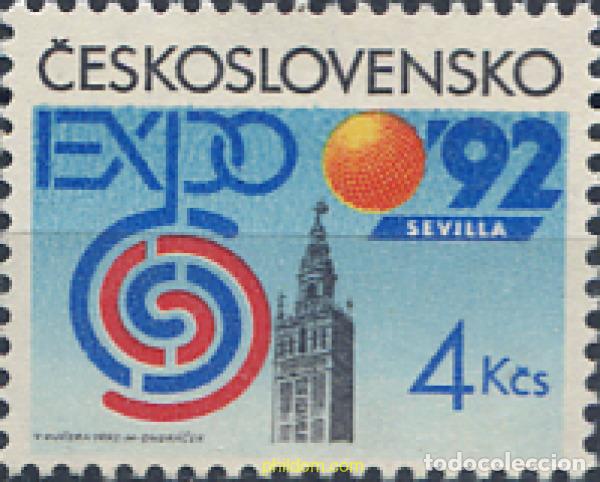 Sellos: 304578 MNH CHECOSLOVAQUIA 1992 EXPOSICION UNIVERSAL DE SEVILLA-EXPO-92