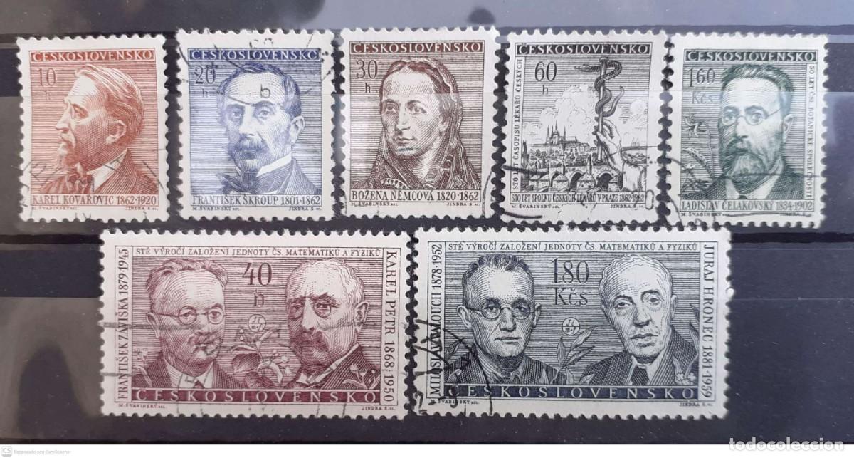 Sellos: CHECOSLOVAQUIA n&ordm; 1200/1206&ordm; Aniversarios y centenarios. Serie completa