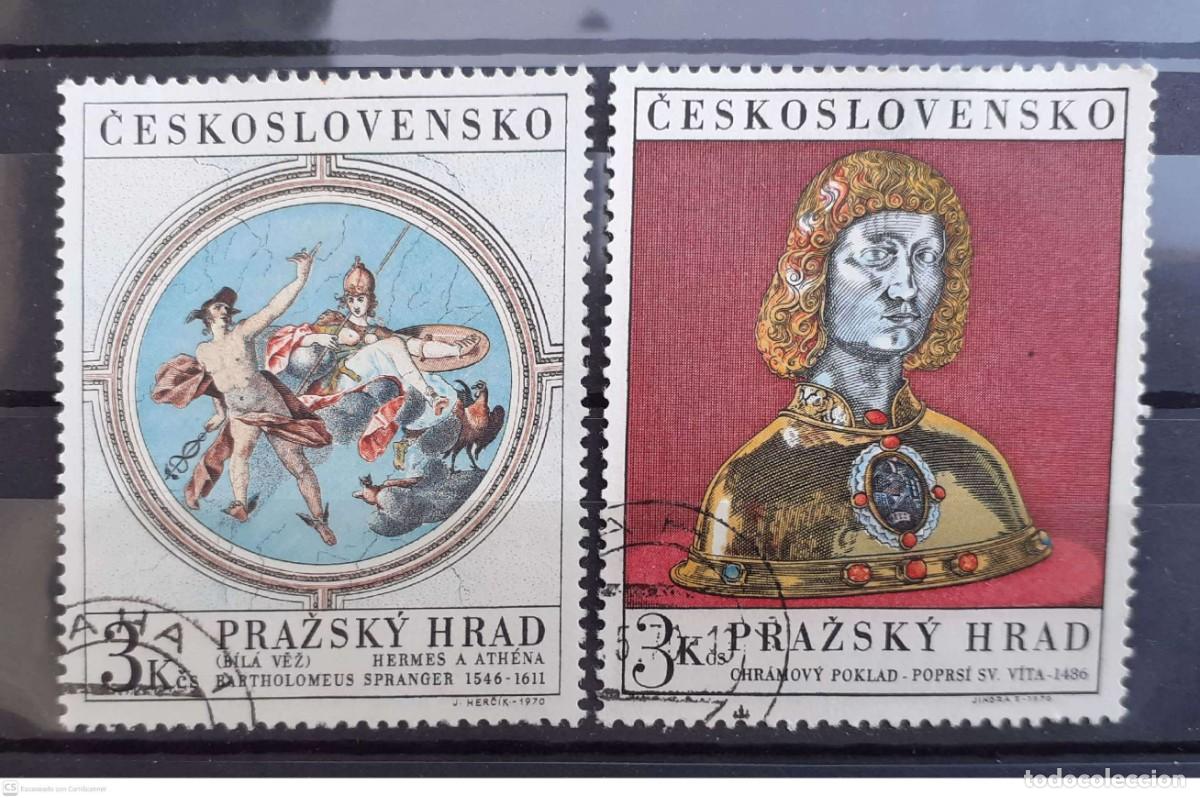 Sellos: CHECOSLOVAQUIA n&ordm; 1787/88&ordm; Tesoros del castillo de Praga. Serie completa