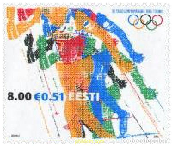 Sellos: 190845 MNH ESTONIA 2006 20 JUEGOS OLIMPICOS INVIERNO TURIN 2006