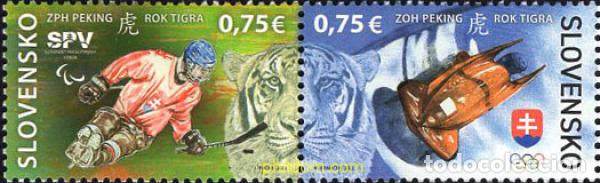 Sellos: 673192 MNH ESLOVAQUIA 2022 24 JUEGOS OL&Iacute;MPICOS DE INVIERNO - BEIJING 2022