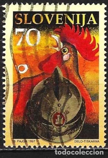 Sellos: Eslovenia 1997 - Mi 189 - YT 176 - Los bomberos
