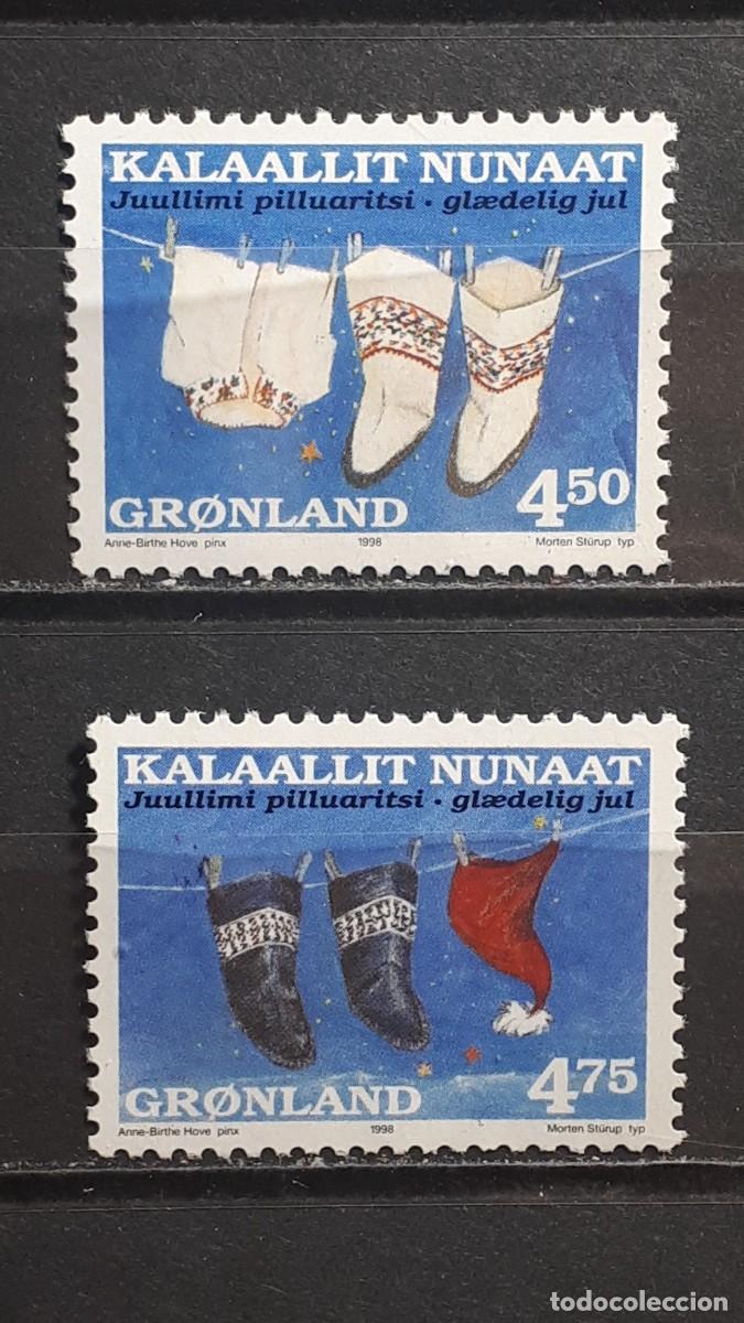 Sellos: GROENLANDIA. A&Ntilde;O 1998. **. YVERT 308/9