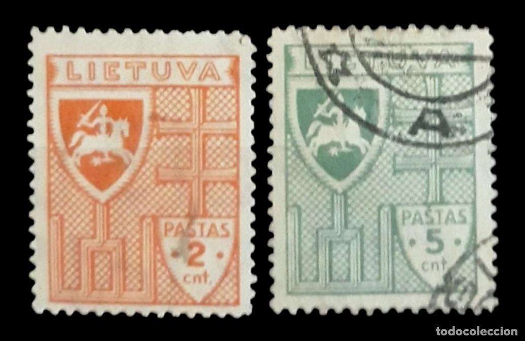 Sellos: LITUANIA 1936 Serie B&aacute;sica. USADO.