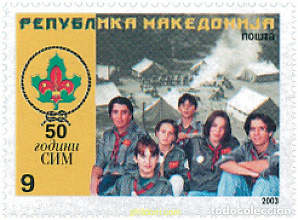 Sellos: 120081 MNH MACEDONIA 2003 50 ANIVERSARIO DEL ESCULTISMO