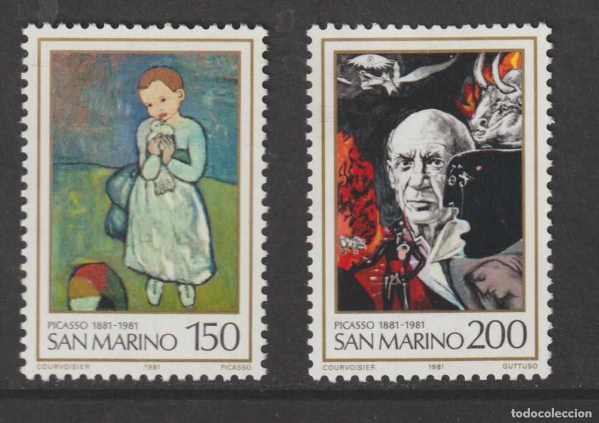 Sellos: San Marino 1981 - Picasso Yvert 1037/1038 mnh**