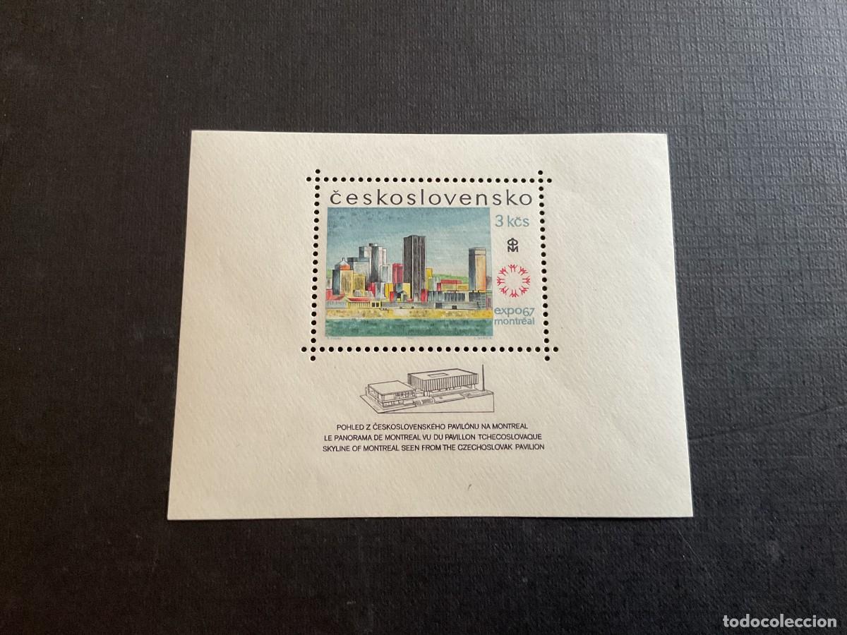 Sellos: CHECOSLOVAQUIA N&ordm; YVERT HB 30*** A&Ntilde;O 1967. EXPOSICION INTERNACIONAL EN MONTREAL