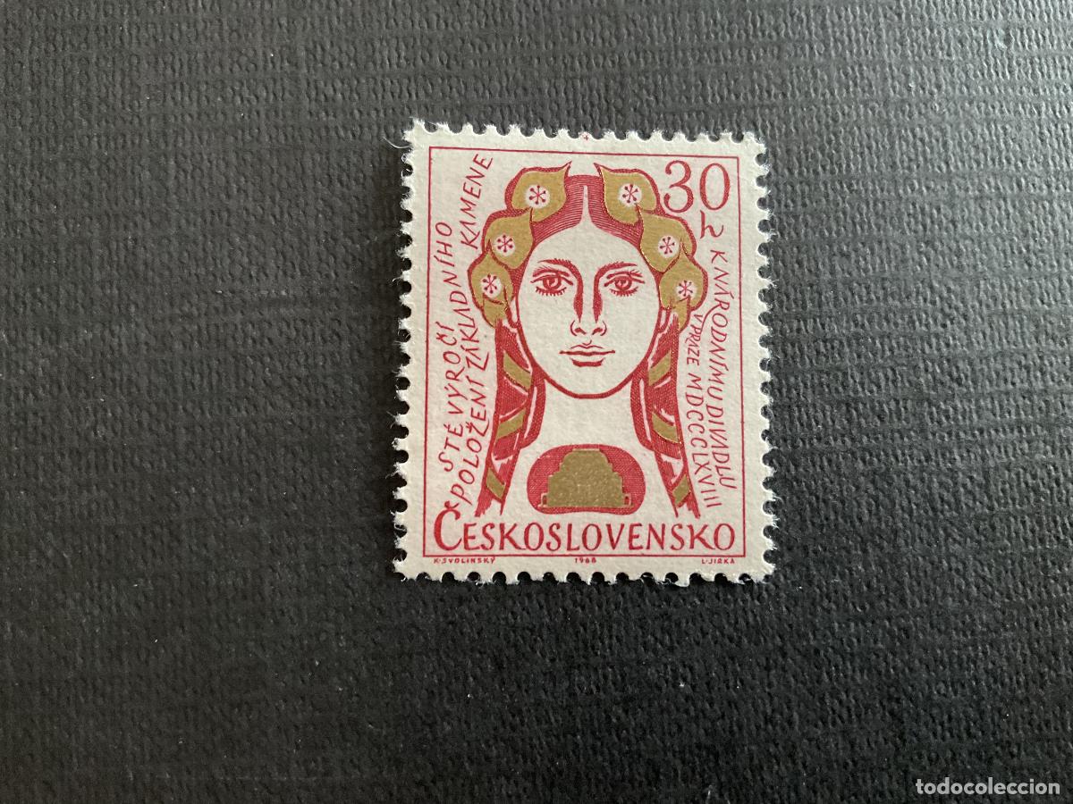 Sellos: CHECOSLOVAQUIA N&ordm; YVERT 1626*** A&Ntilde;O 1968. CENTENARIO DEL TEATRO NACIONAL DE PRAGA