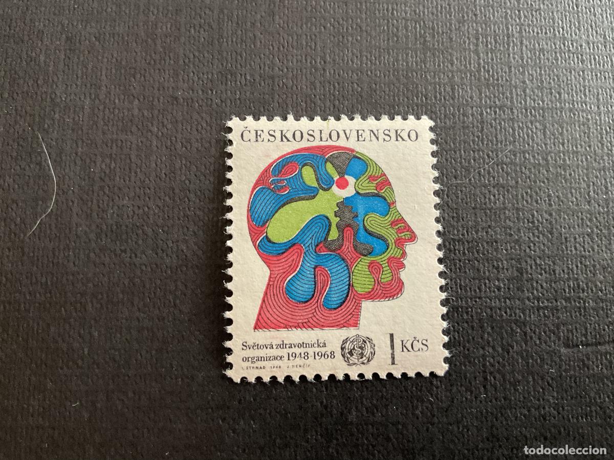 Sellos: CHECOSLOVAQUIA N&ordm; YVERT 1628*** A&Ntilde;O 1968. 20 ANIVERSARIO DELA ORGANIZACION MUNDIAL DE L SALUD