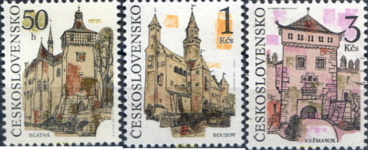 Sellos: 304571 MNH CHECOSLOVAQUIA 1991 EDIFICIOS