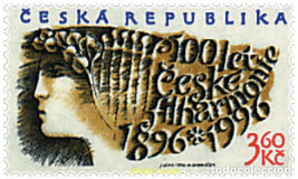 Sellos: 156841 MNH CHEQUIA 1996 CENTENARIO DE LA ORQUESTA FILARMONICA CHECA