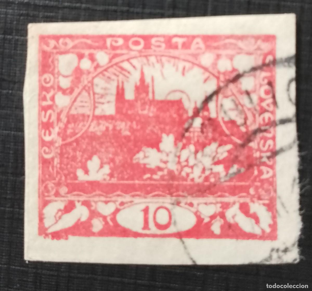 Sellos: CESKO, CHEQUIA - SLOVENSKA, ESLOVQUIA - V/F 10 - A&Ntilde;O 1918-1925 - HRADKANY, DISTRITO DE PRAGA.