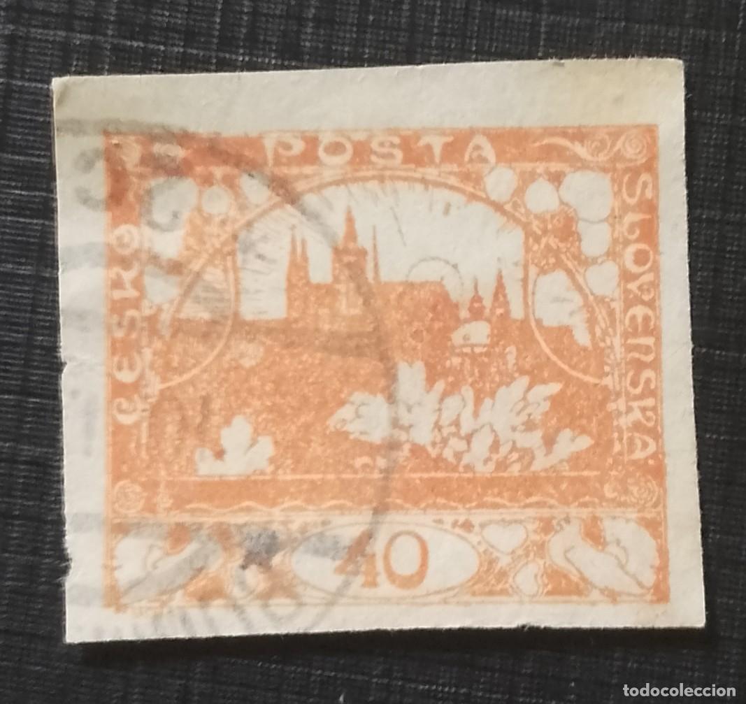 Sellos: CESKO, CHEQUIA - SLOVENSKA, ESLOVQUIA - V/F 40 - A&Ntilde;O 1918-1925 - HRADKANY, DISTRITO DE PRAGA.