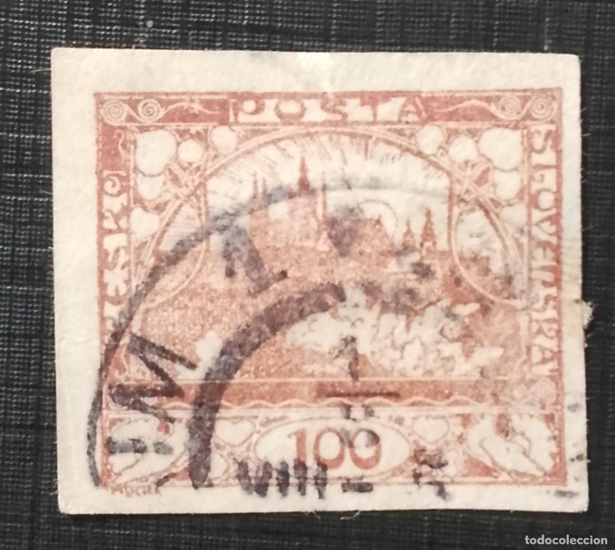 Sellos: CESKO, CHEQUIA - SLOVENSKA, ESLOVQUIA - V/F 100 - A&Ntilde;O 1918-1925 - HRADKANY, DISTRITO DE PRAGA.