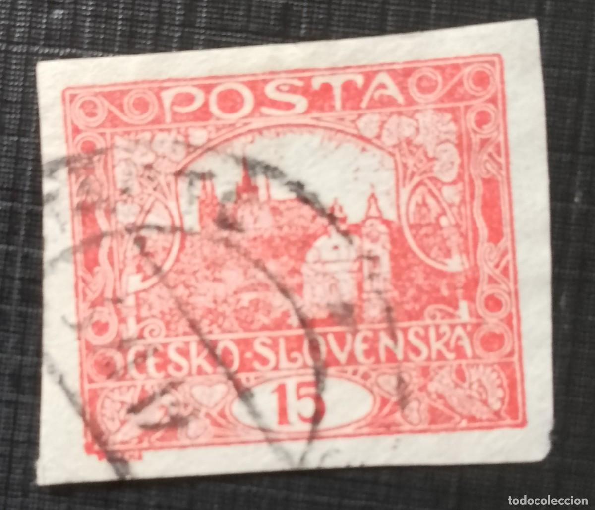 Sellos: CESKO, CHEQUIA - SLOVENSKA, ESLOVQUIA - V/F 15 - A&Ntilde;O 1918-1925 - HRADKANY, DISTRITO DE PRAGA.