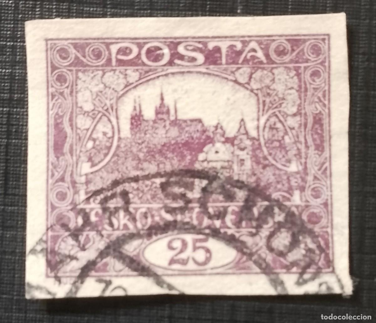 Sellos: CESKO, CHEQUIA - SLOVENSKA, ESLOVQUIA - V/F 25 - A&Ntilde;O 1918-1925 - HRADKANY, DISTRITO DE PRAGA.