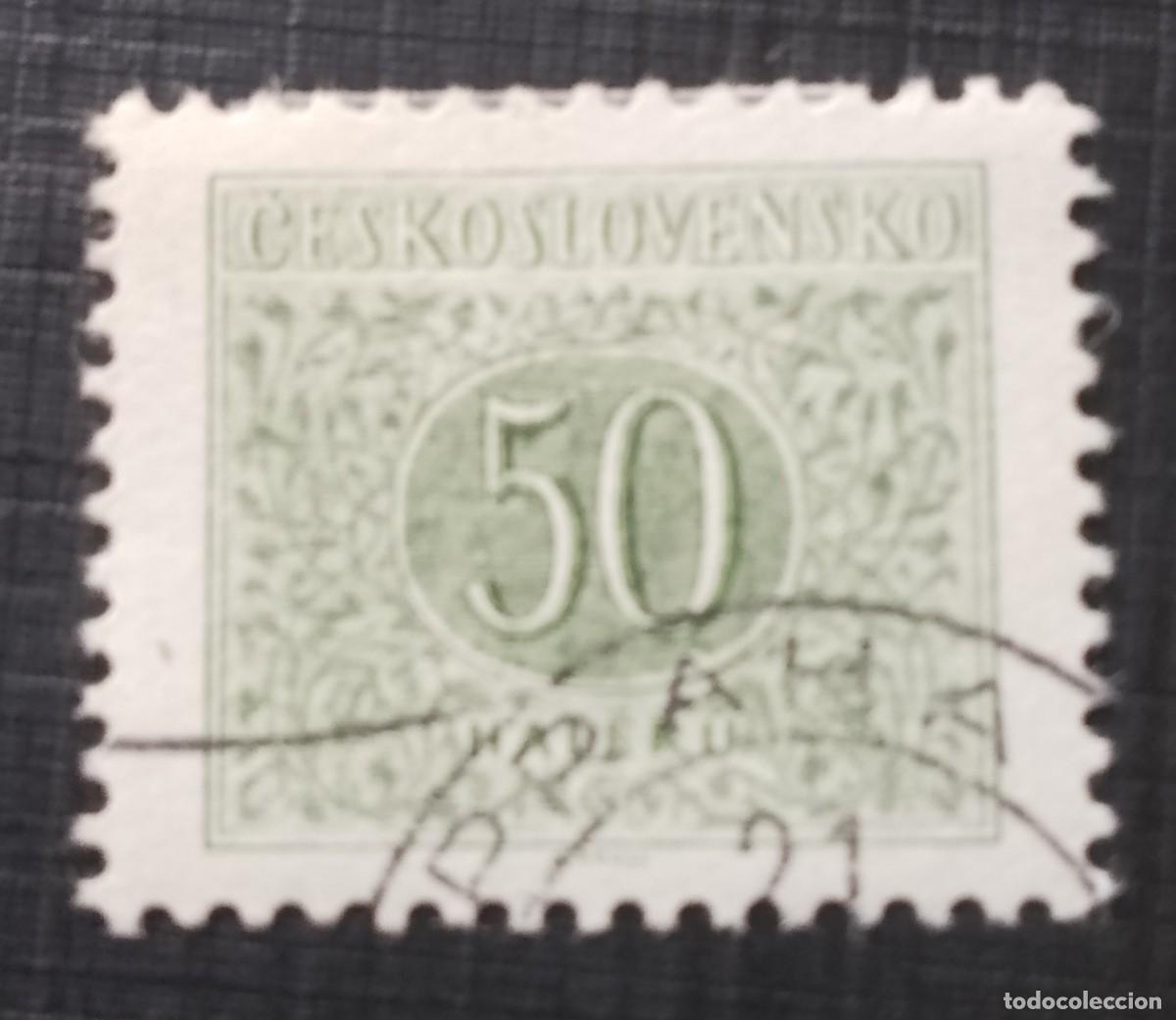 Sellos: CHECOSLOVAQUIA - V/F 50 HALERU - NUMERAL