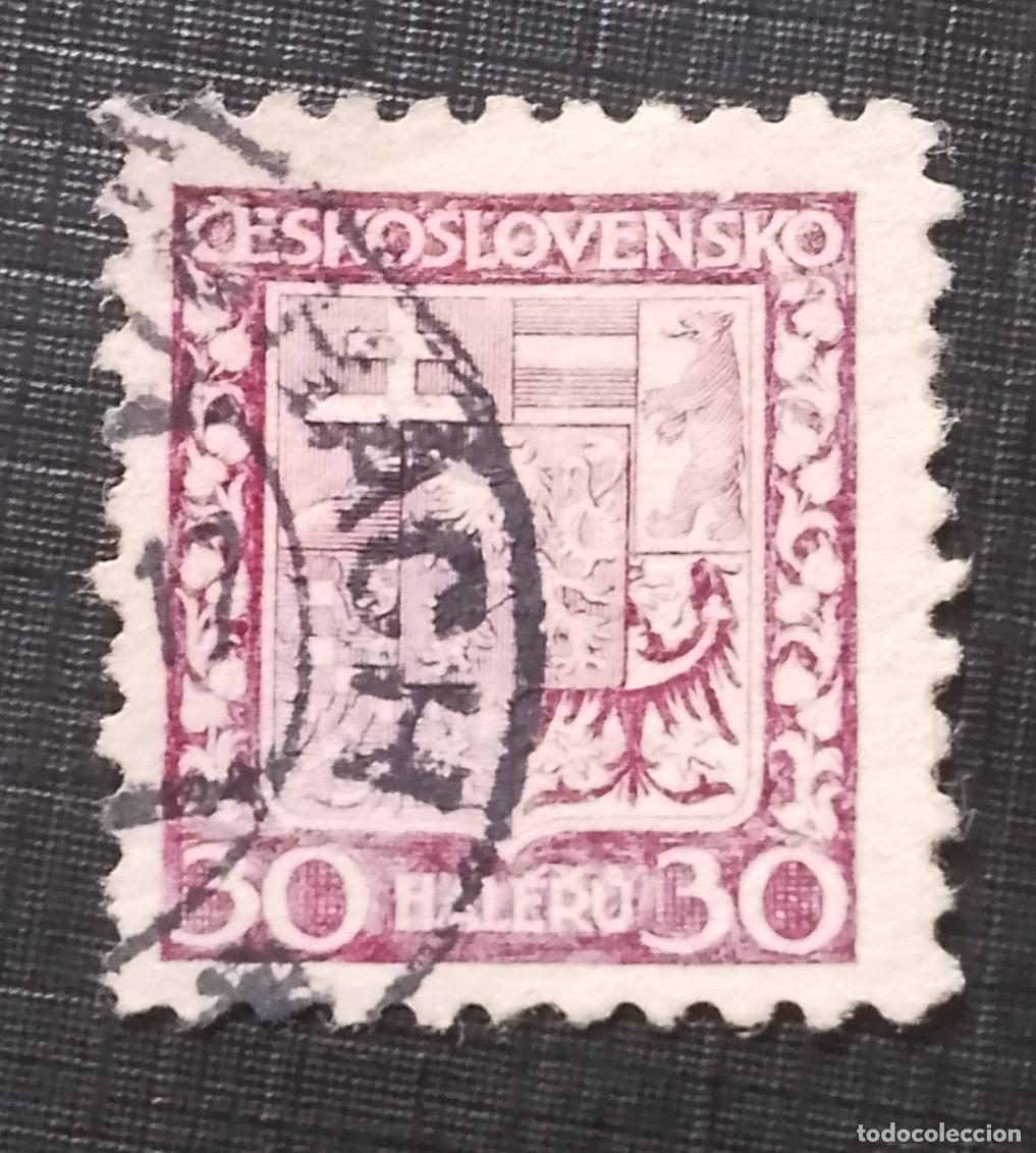 Sellos: CHECOSLOVAQUIA - V/F 30 HALERU - ESCUDO