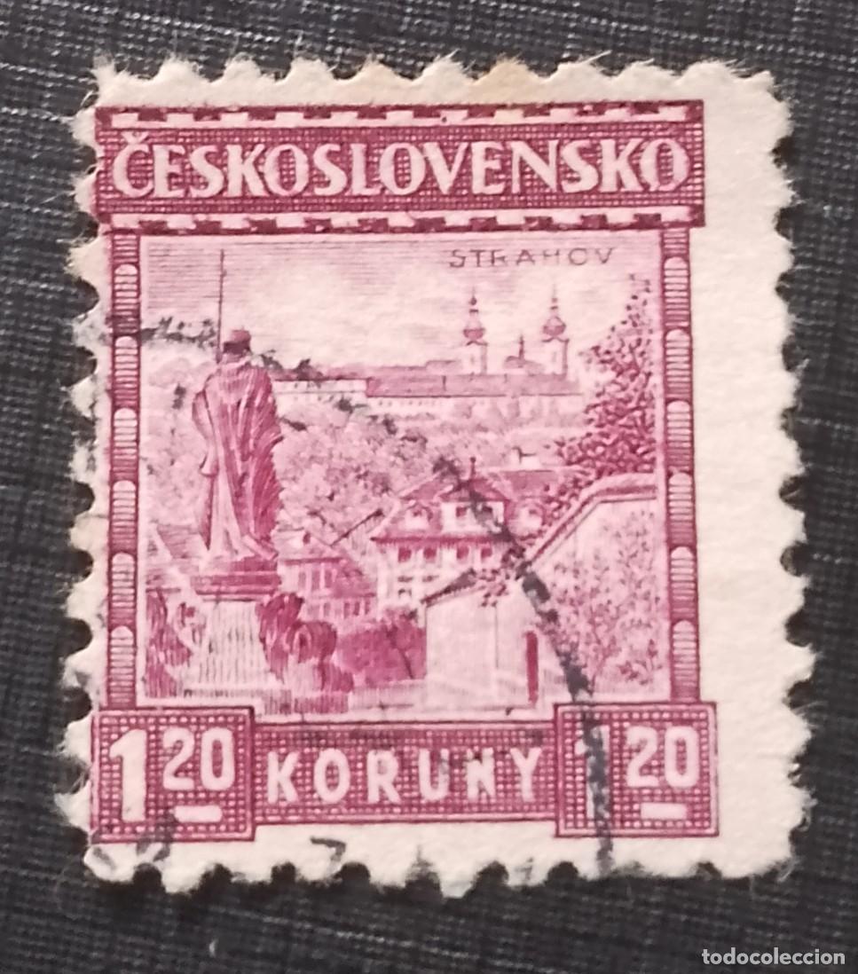 Sellos: CHECOSLOVAQUIA - V/F 1,20 KORUNY - A&Ntilde;O 1926.1927 - MONASTERIO STRAHOV