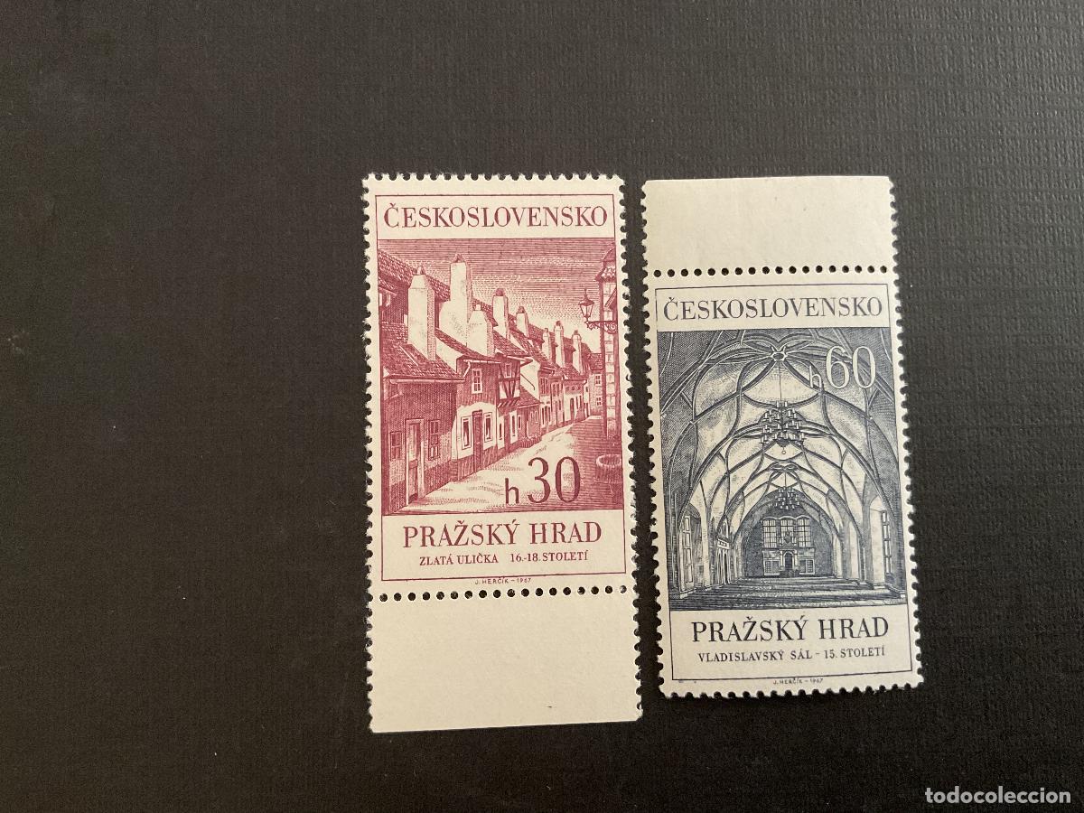 Sellos: CHECOSLOVAQUIA N&ordm; YVERT 1566/7*** A&Ntilde;O 1967. CASTILLO DE PRAGA
