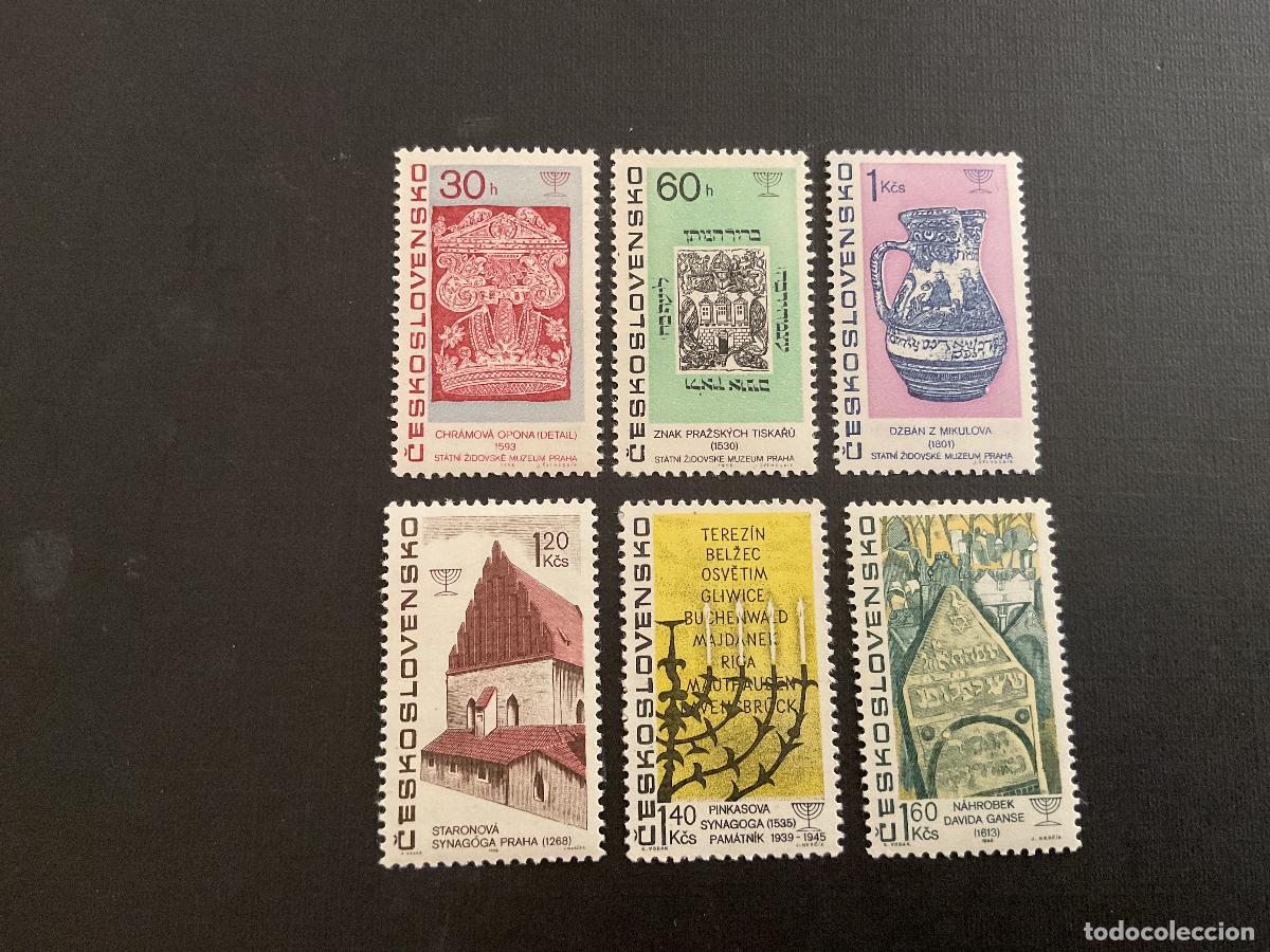 Sellos: CHECOSLOVAQUIA N&ordm; YVERT 1569/4*** A&Ntilde;O 1967. ARTE HISTORICO JUDIO CHECOSLOVACO