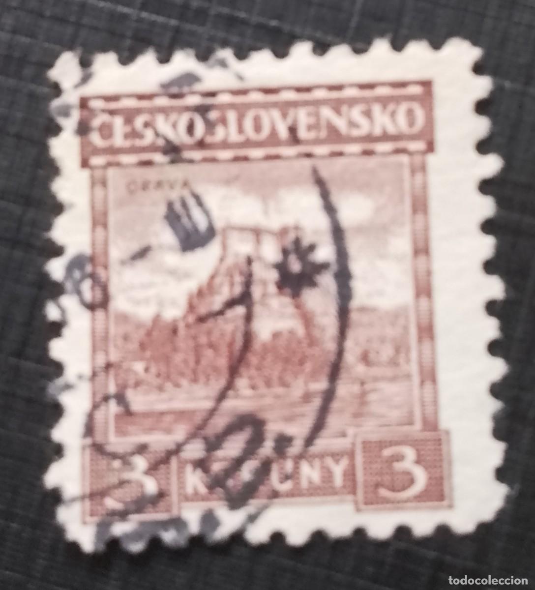 Sellos: CHECOSLOVAQUIA - V/F 3 KORUNY - A&Ntilde;O 1931 - YV 237 - CASTILLO: ORAVA